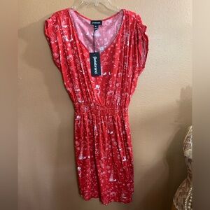 Betabrand Red Christmas Dress NWT XL